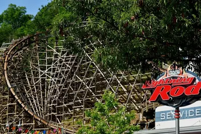 lightning rod is one of the best roller coasters at dollywood