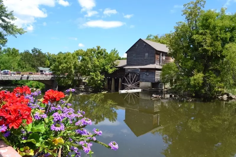 Visiting Old Mill Square is one of the best free things to do in the Smokies